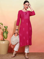 Thumbnail for Ode by House of Pataudi Embroidered Straight Kurta - Distacart