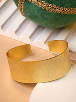 Thumbnail for NVR Women Gold-Plated Western Cuff Bracelet - Distacart