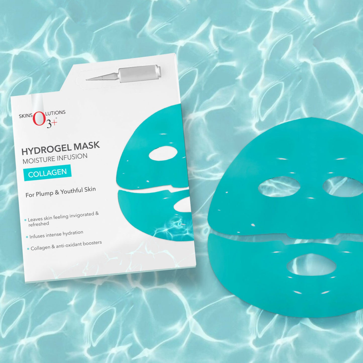 Professional O3+ Collagen Hydrogel Facial Mask For Bright & Plump Skin - Distacart