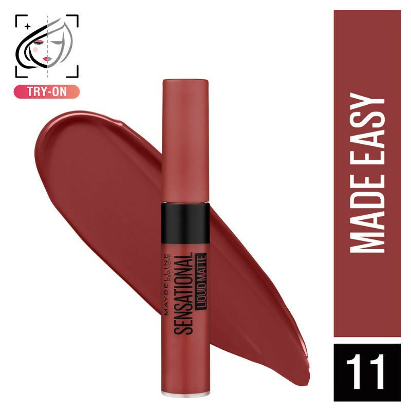 Maybelline New York Sensational Liquid Matte Lipstick - 11 Made Easy - Distacart
