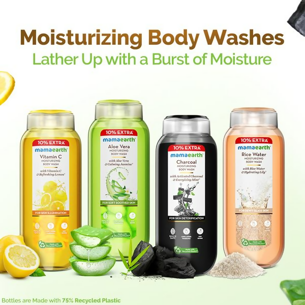 Mamaearth Aloe Vera Moisturizing Body Wash with Aloe Vera & Calming Jasmine - Distacart