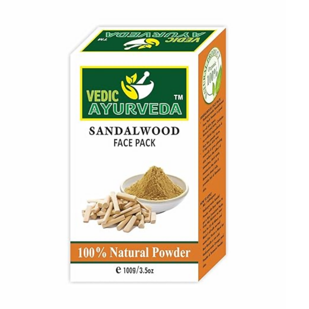 VedicAyurveda Sandalwood Powder with Rose Water - Dista