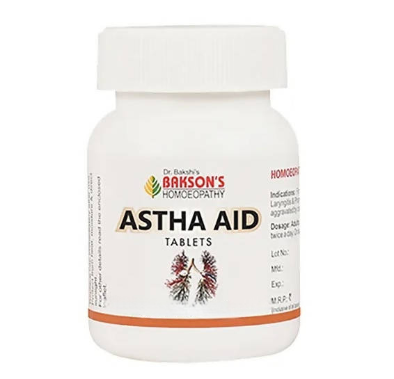 Bakson's Homeopathy Astha Aid Tablets - Distacart