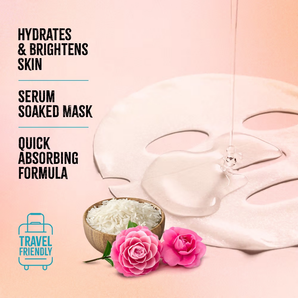 Nykaa Rice & Camellia Sheet Mask - Dista