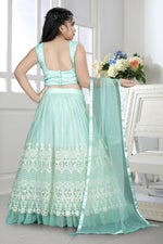 Thumbnail for Wedding Designer Sky Net Kidswear Lehenga - Aaradhna - Distacart