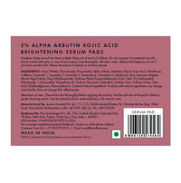 Thumbnail for mCaffeine Clear Glow 2% Alpha Arbutin Kojic Acid Brightening Serum Pads - Distacart