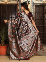 Thumbnail for Astita Red Silk Saree