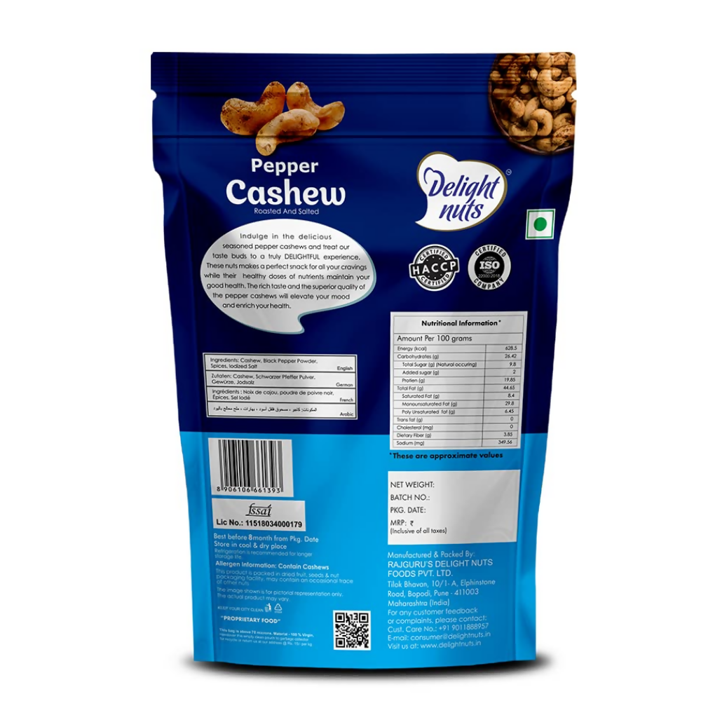 Delight nuts Pepper Cashew - Dista