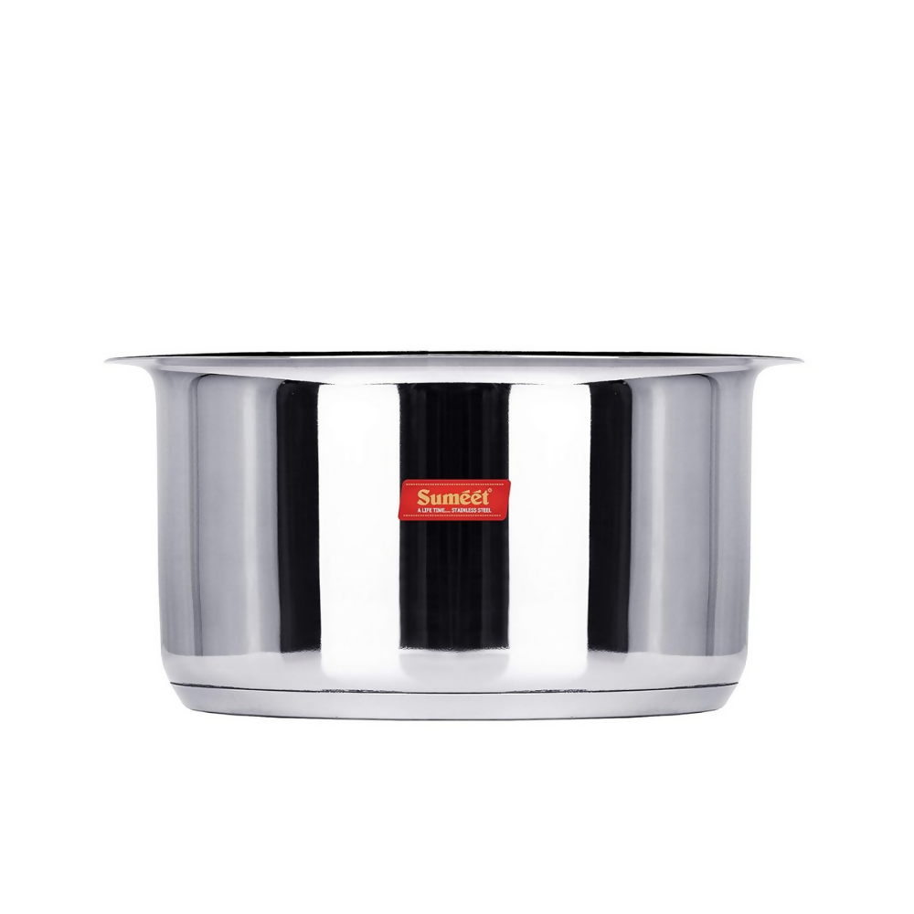 Sumeet Big Size Stainless Steel Induction Bottom Gas Stove Friendly Container - Dista
