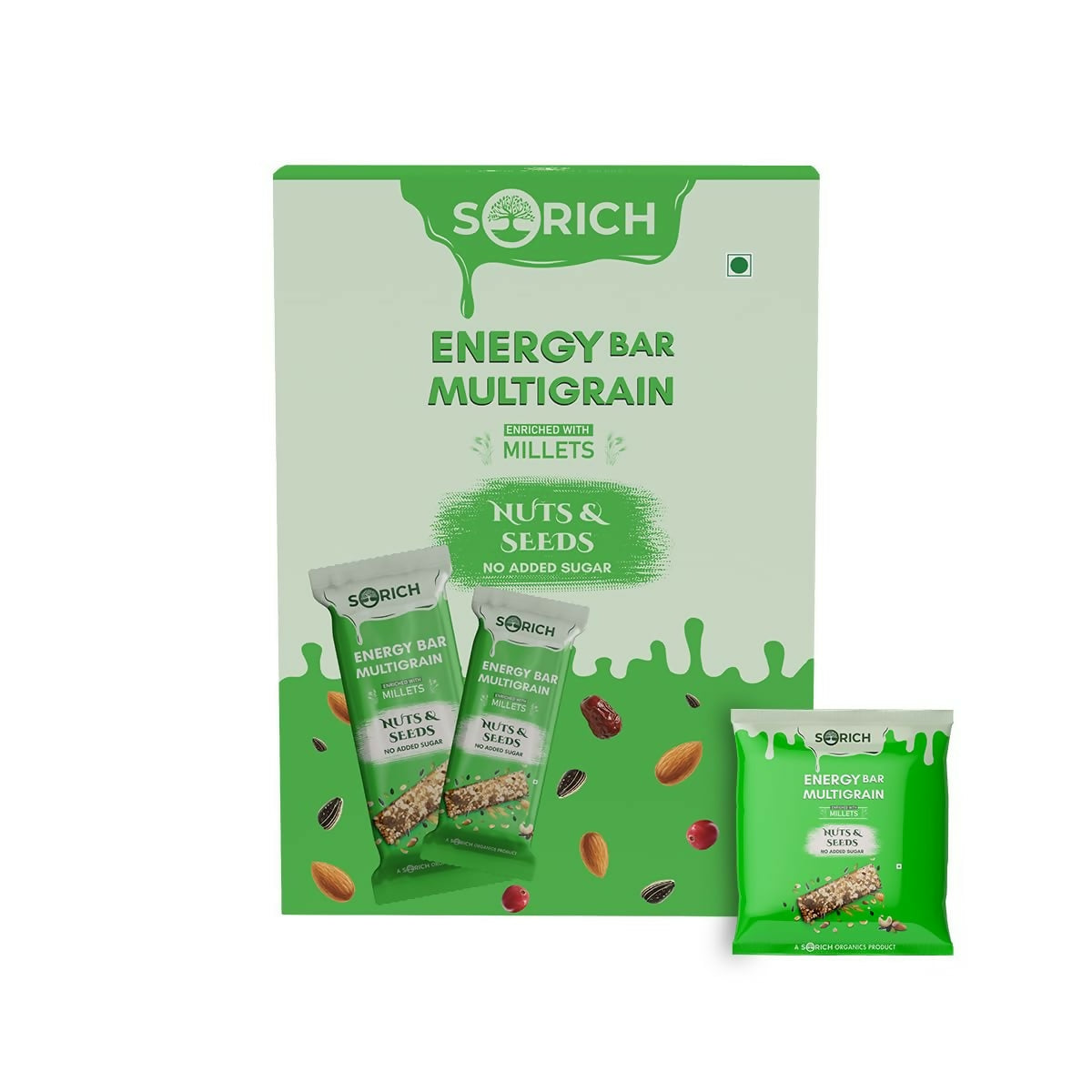 Sorich Organics Multigrain Energy Mini Bars Nut & Seeds - Distacart