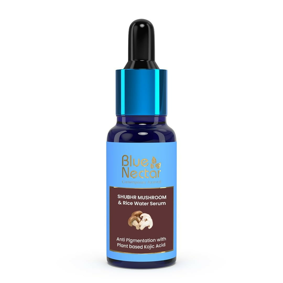 Blue Nectar Plant Based Kojic Acid Serum with Rice Water & Mushroom for Pigmentation & Dark Spots Removal - Distacart