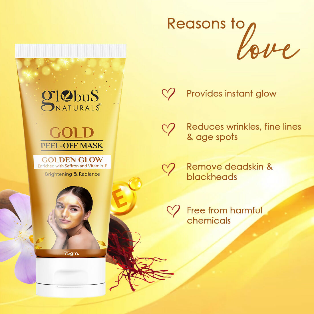 Globus Naturals Gold Peel Off Mask