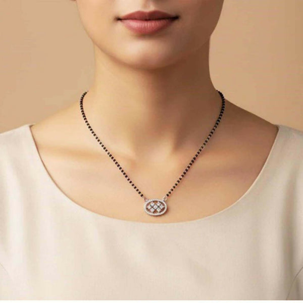 Joban Fashion Women White Ad Mangalsutra - Distacart