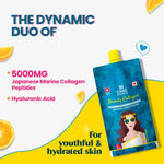 Thumbnail for Chicnutrix Korean Beauty Collagen - Japanese Marine Collagen Peptides For Wrinkle free Skin and Anti aging - Citrus Flavour - Distacart