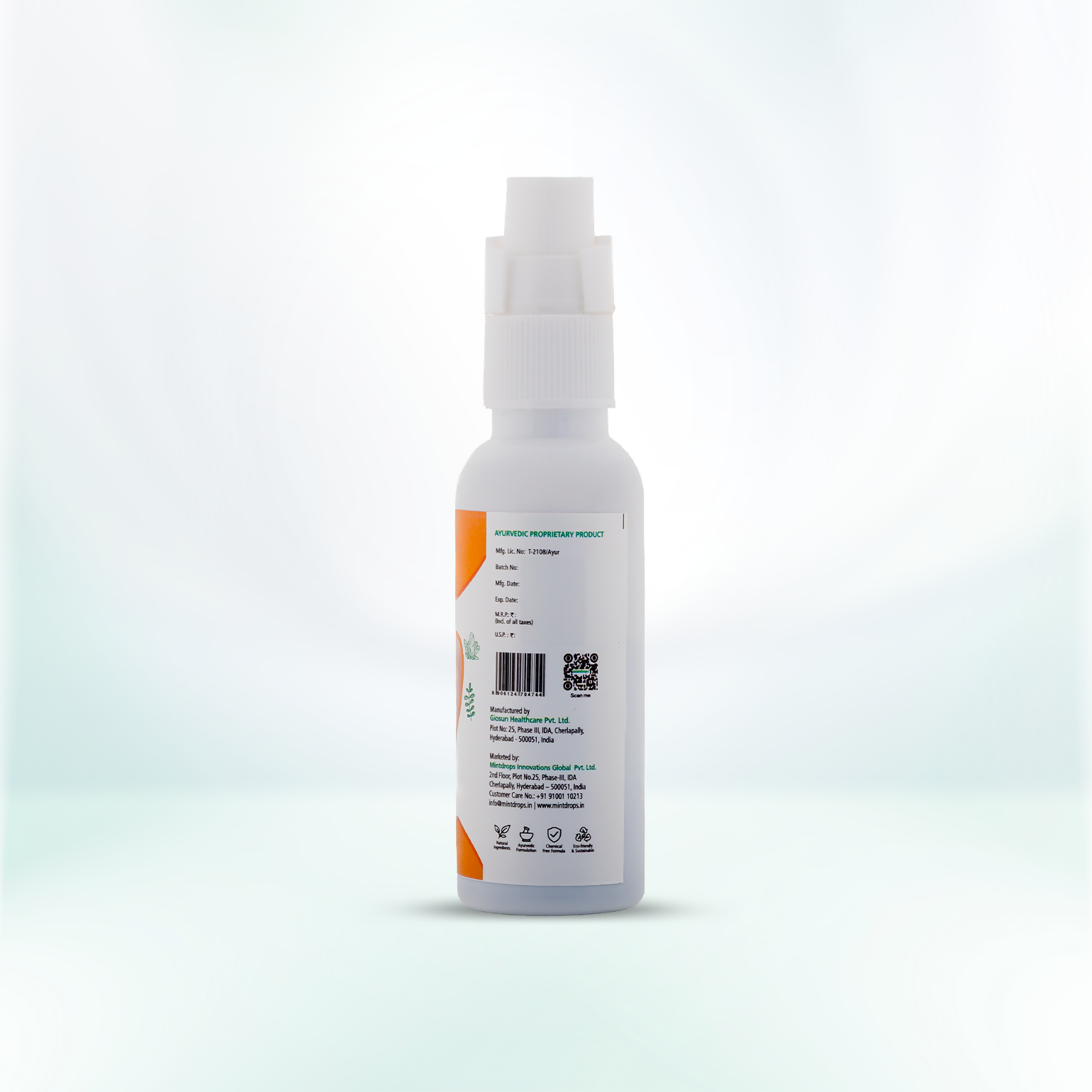 Mintdrops Throat Spray (For Sore Throat Relief)