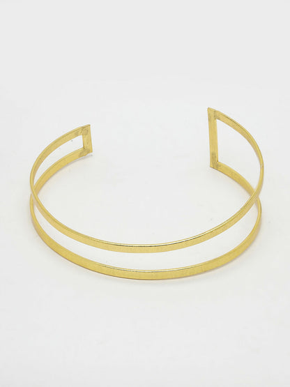 NVR Women Gold-Plated Western Cuff Bracelet - Distacart