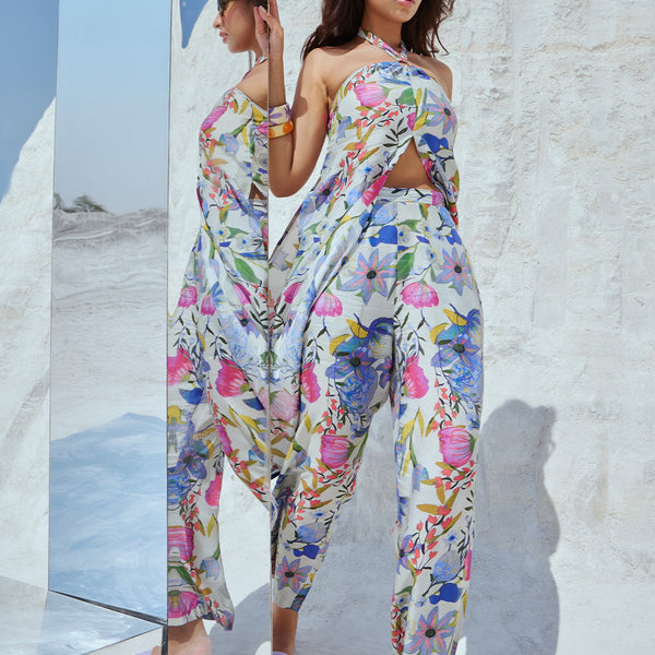 Zaccai Women's Multi Muslin Floral Co-Ords - Distacart