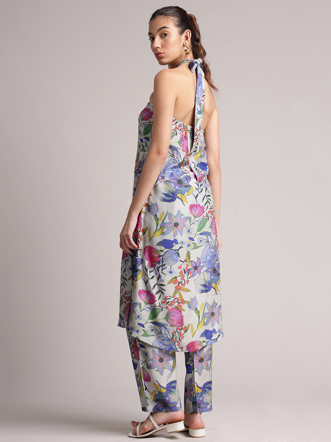 Zaccai Women's Multi Muslin Floral Co-Ords - Distacart