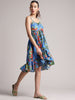 Zaccai Women's Blue Muslin Tropical Dress - Distacart