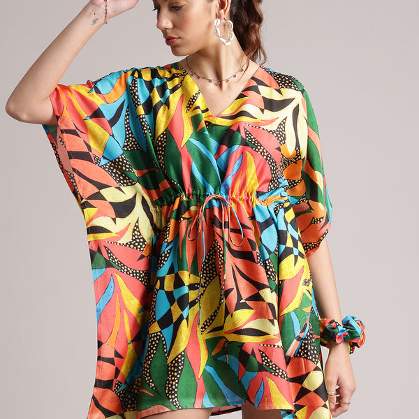 Zaccai Women's Black Muslin Tropical Dress - Distacart