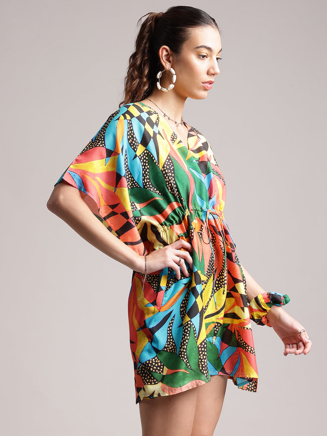 Zaccai Women's Black Muslin Tropical Dress - Distacart