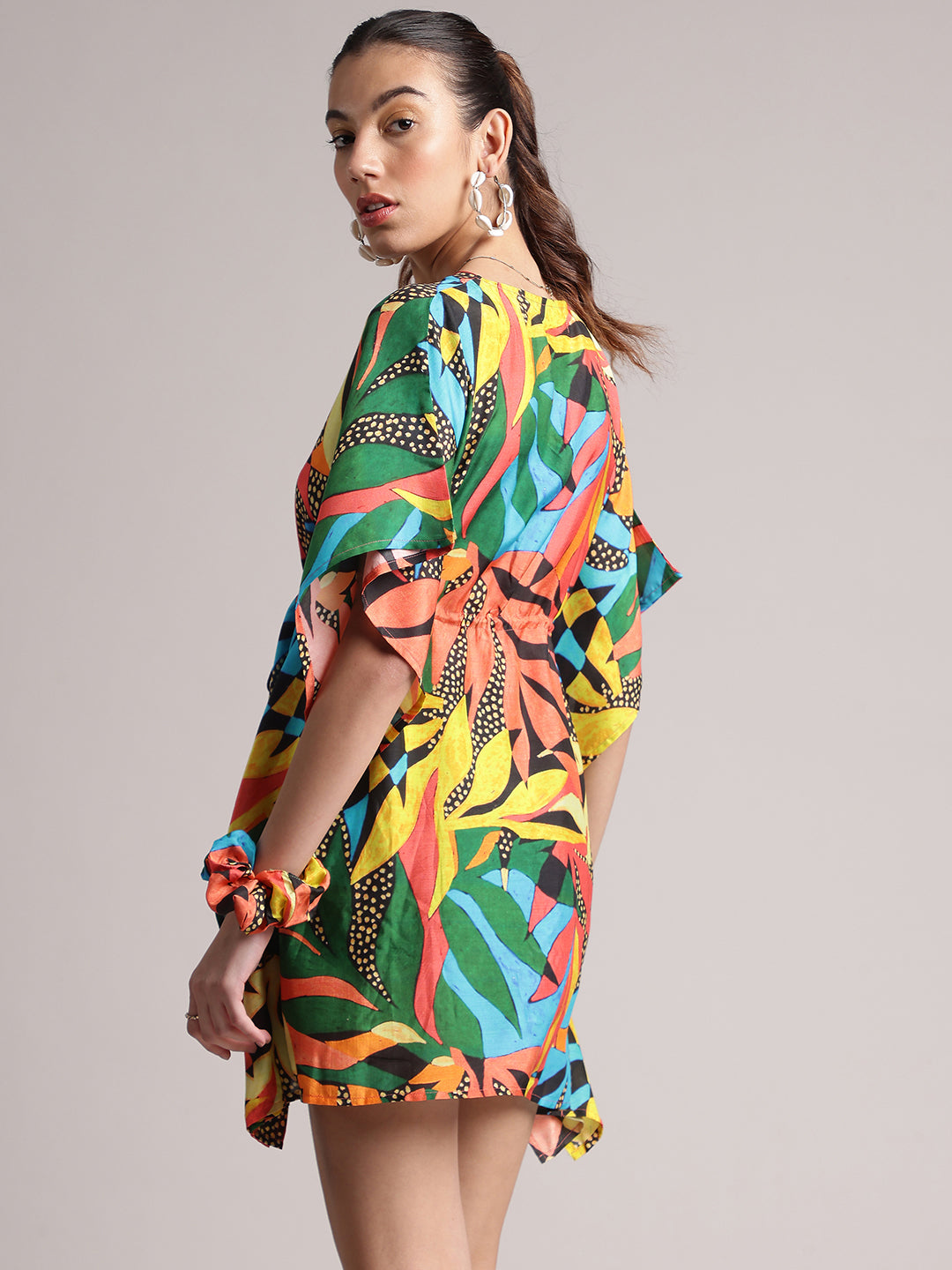 Zaccai Women's Black Muslin Tropical Dress - Distacart