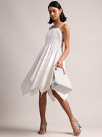 Thumbnail for Zaccai Women's White Cambric Schiffli Dress - Distacart