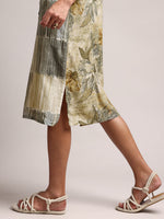 Thumbnail for Zaccai Women's Green Linen Floral Dress - Distacart