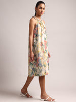 Thumbnail for Zaccai Women's Yellow Linen Floral Dress - Distacart