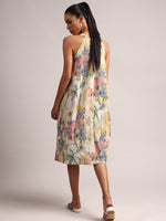 Thumbnail for Zaccai Women's Yellow Linen Floral Dress - Distacart