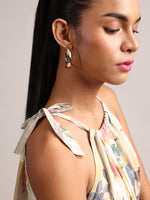 Thumbnail for Zaccai Women's Yellow Linen Floral Dress - Distacart
