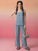 Janasya Off White Straight Cotton Pant Co-ord Sets - Dista
