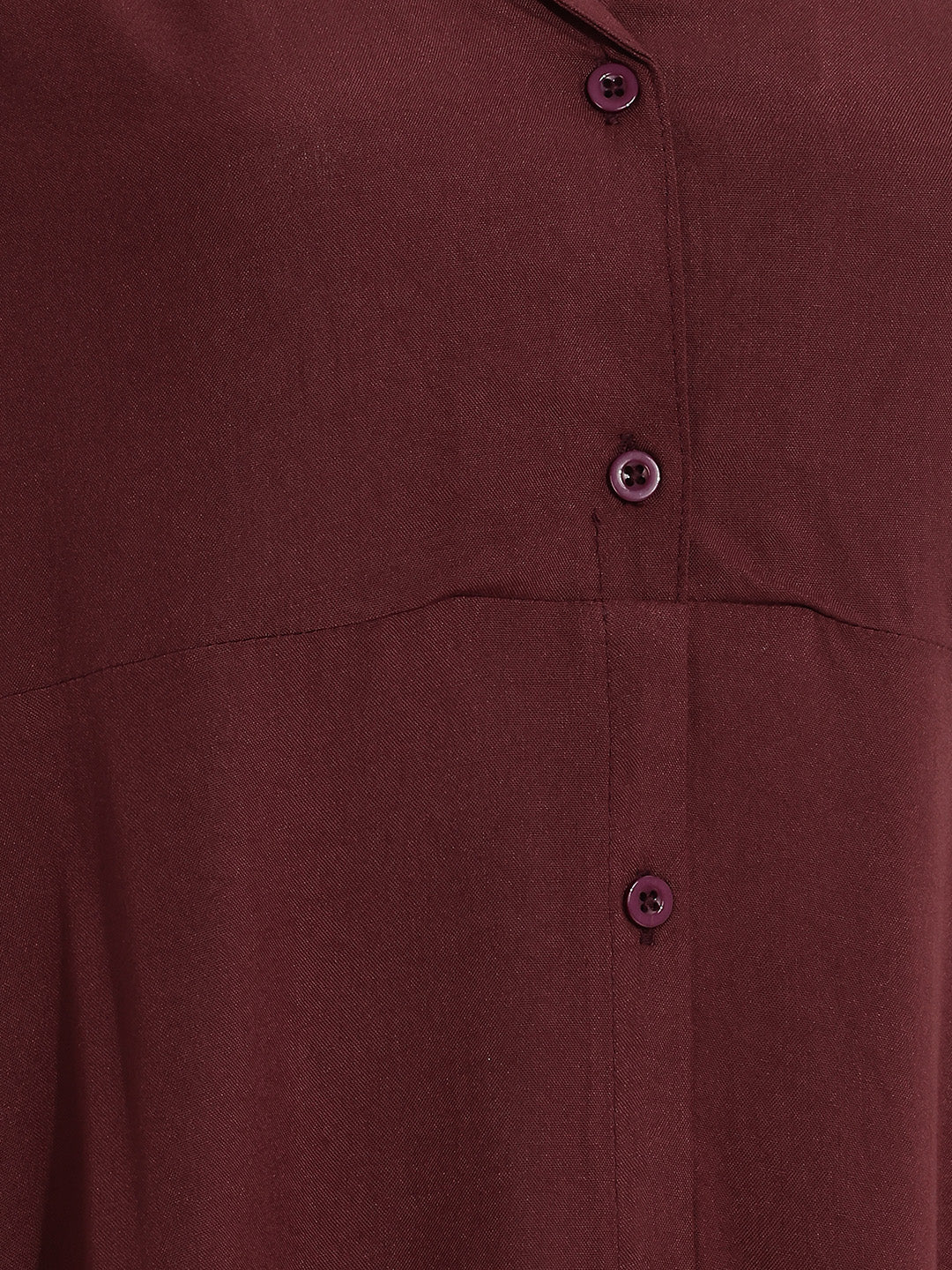 Janasya Brown A-Line Rayon Dress - Dista