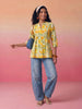 Janasya Multi A-Line Cotton Top - Dista
