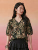 Janasya Green Straight Cotton Top - Dista