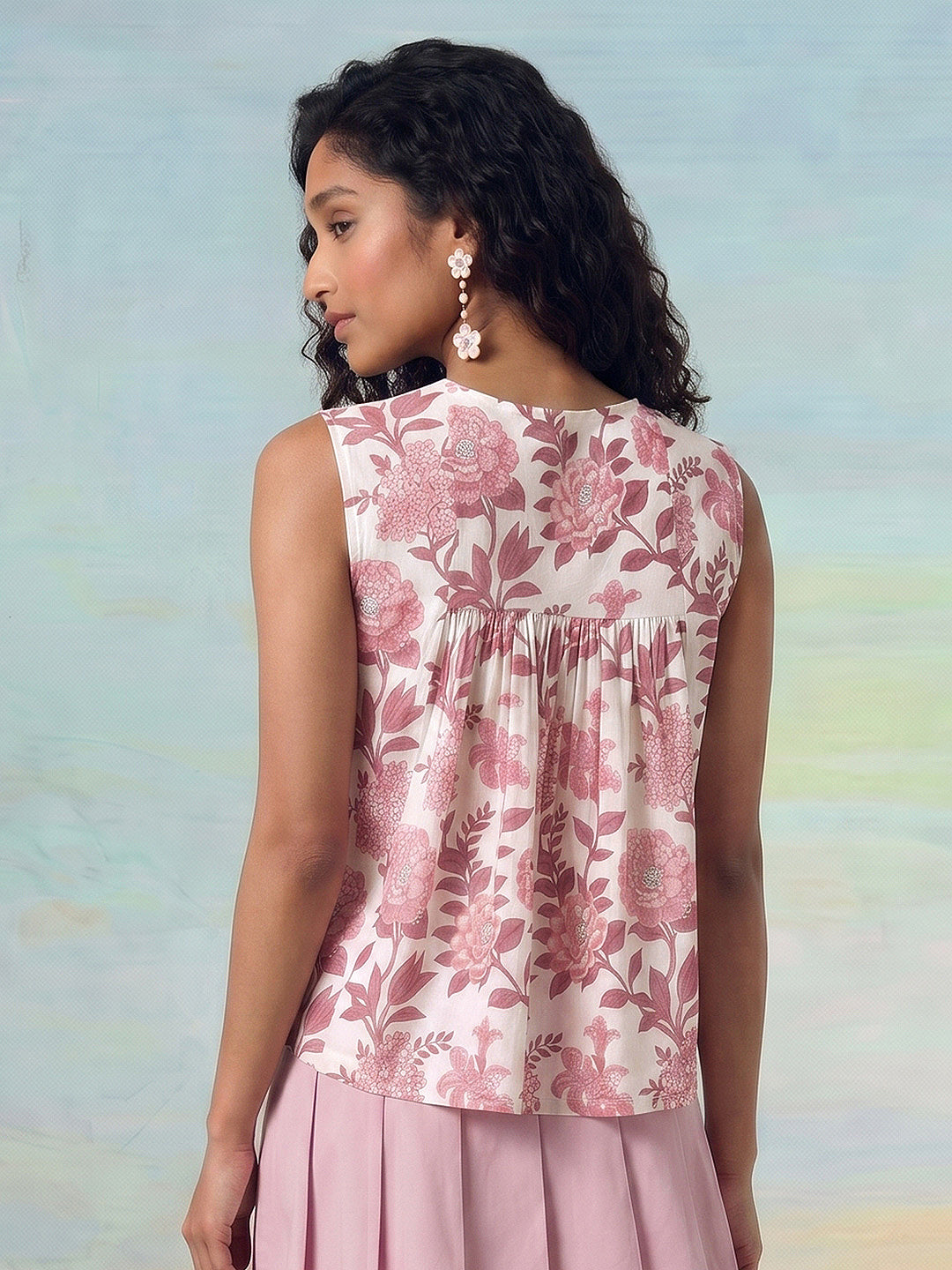 Janasya White Peplum Cotton Top - Dista