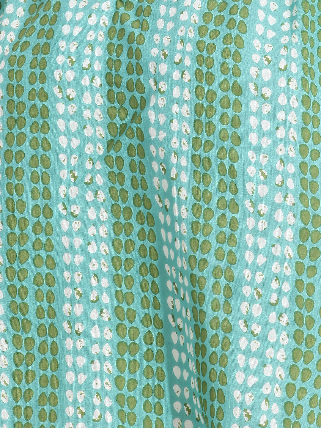 Janasya Blue Straight Cotton Top - Dista