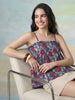 Janasya Multi Peplum Cotton Top - Dista