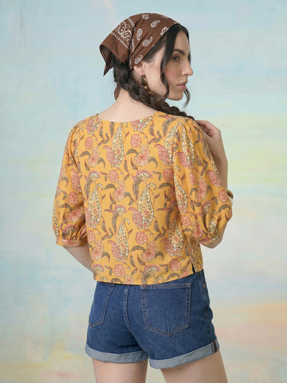 Janasya Multi Crop Rayon Blend Top - Dista