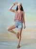 Janasya Off White A-Line Cotton Top - Dista