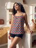 Janasya Multi Straight Cotton Top - Dista