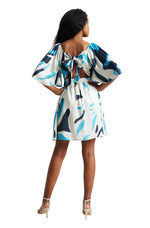 Thumbnail for Zaccai Women's Off White Satin Abstract Dress