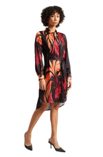 Thumbnail for Zaccai Women's Black Satin Abstract Dress - Distacart