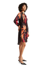 Thumbnail for Zaccai Women's Black Satin Abstract Dress - Distacart