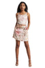 Zaccai Women's Beige Organza Floral Co-ord Set - Distacart