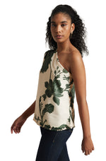 Thumbnail for Zaccai Women's Cream Organza Floral Top - Distacart