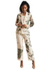 Zaccai Women's Cream Organza Floral Co-ord Set - Distacart