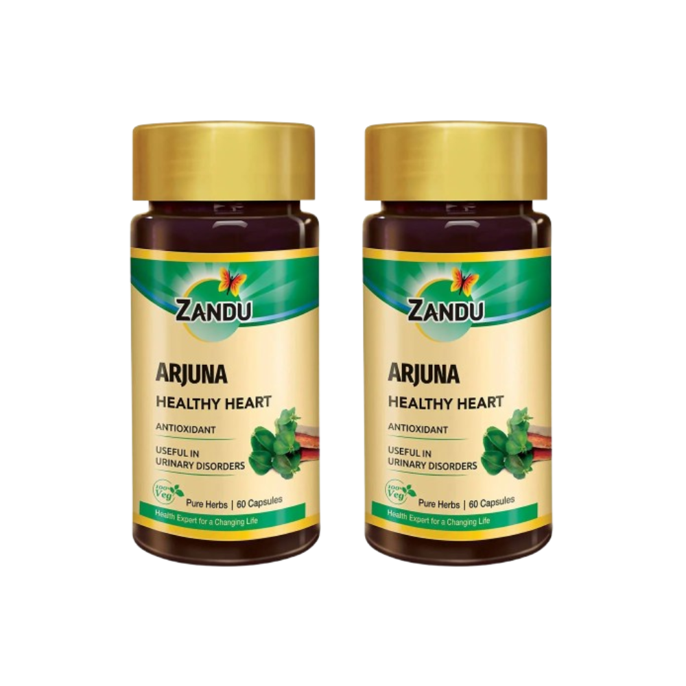 Zandu Arjuna Healthy Heart Capsules - Distacart