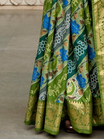 Thumbnail for NOZ2TOZ Women's Tussar Silk Light Green Printed Designer Saree With Blouse Piece - Distacart