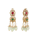 Thumbnail for Nuyug 18K Gold Plated Divine Gold Tone Beaded Long Necklace Set